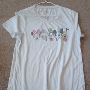 Disney Kids White Tee with Classic Characters